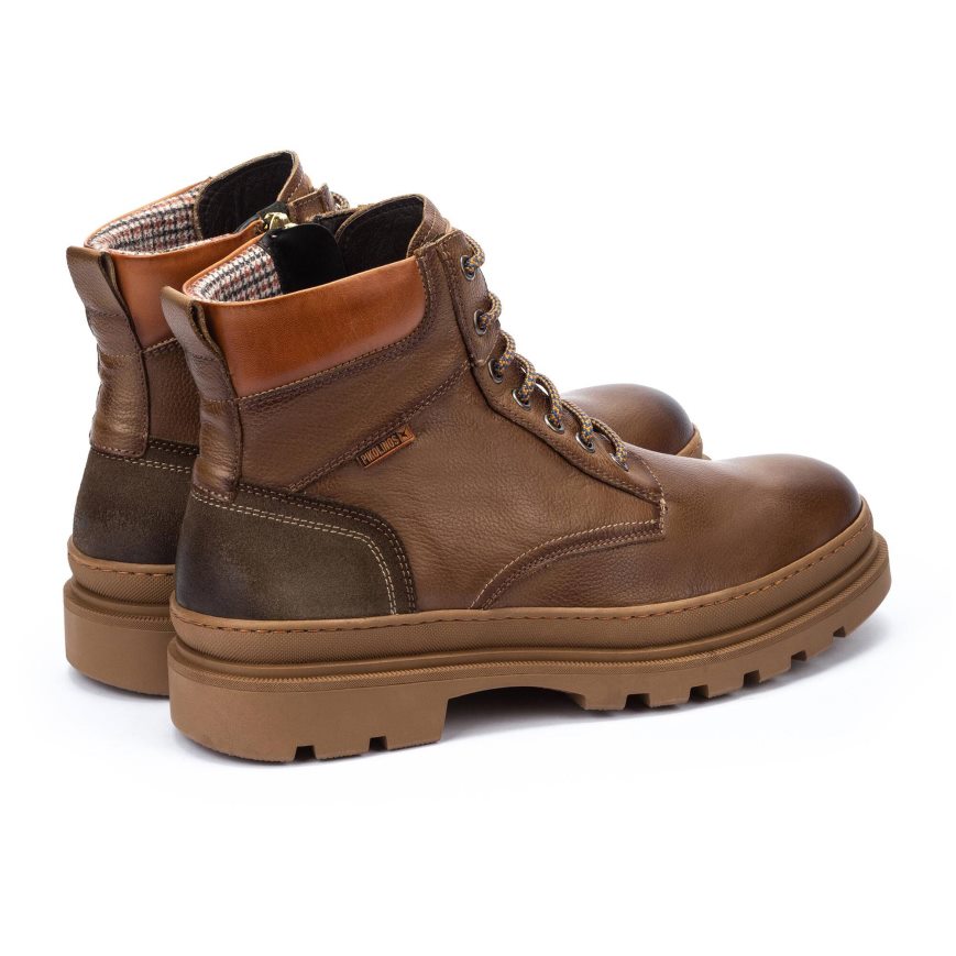 Men's Pikolinos OURENSE Ankle Boots Brown | NZ YQ59170